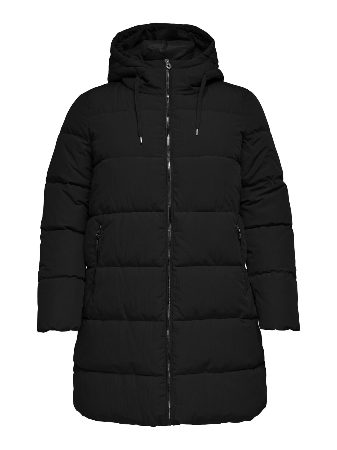 ONLY Curvy long puffer coat -Black - 15233009