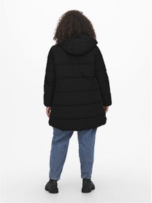 ONLY Curvy long puffer coat -Black - 15233009