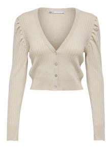 ONLY Short Knitted Cardigan -Pumice Stone - 15233013
