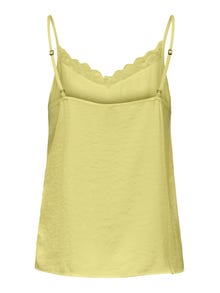 ONLY Dentelle Top sans manches -Yellow Cream - 15233143