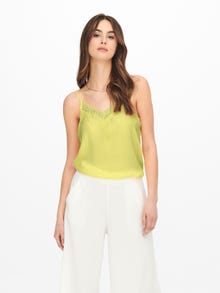 ONLY Regular fit V-Hals Top -Yellow Cream - 15233143