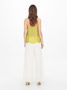 ONLY Kant Mouwloze top -Yellow Cream - 15233143