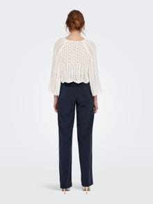 ONLY Round Neck Wide sleeves Pullover -Cloud Dancer - 15233173