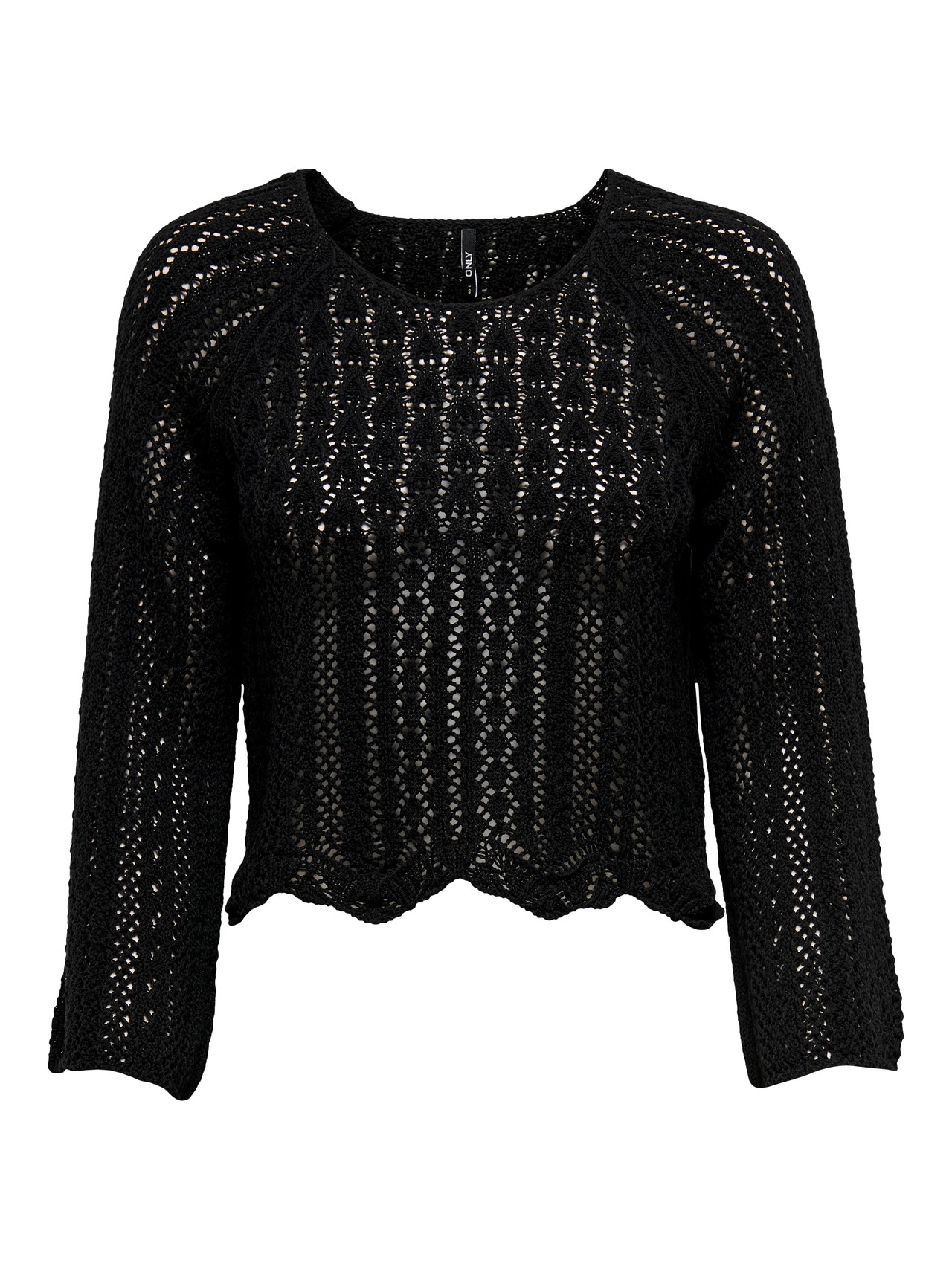 ONLY Raccourci Pull en maille -Black - 15233173