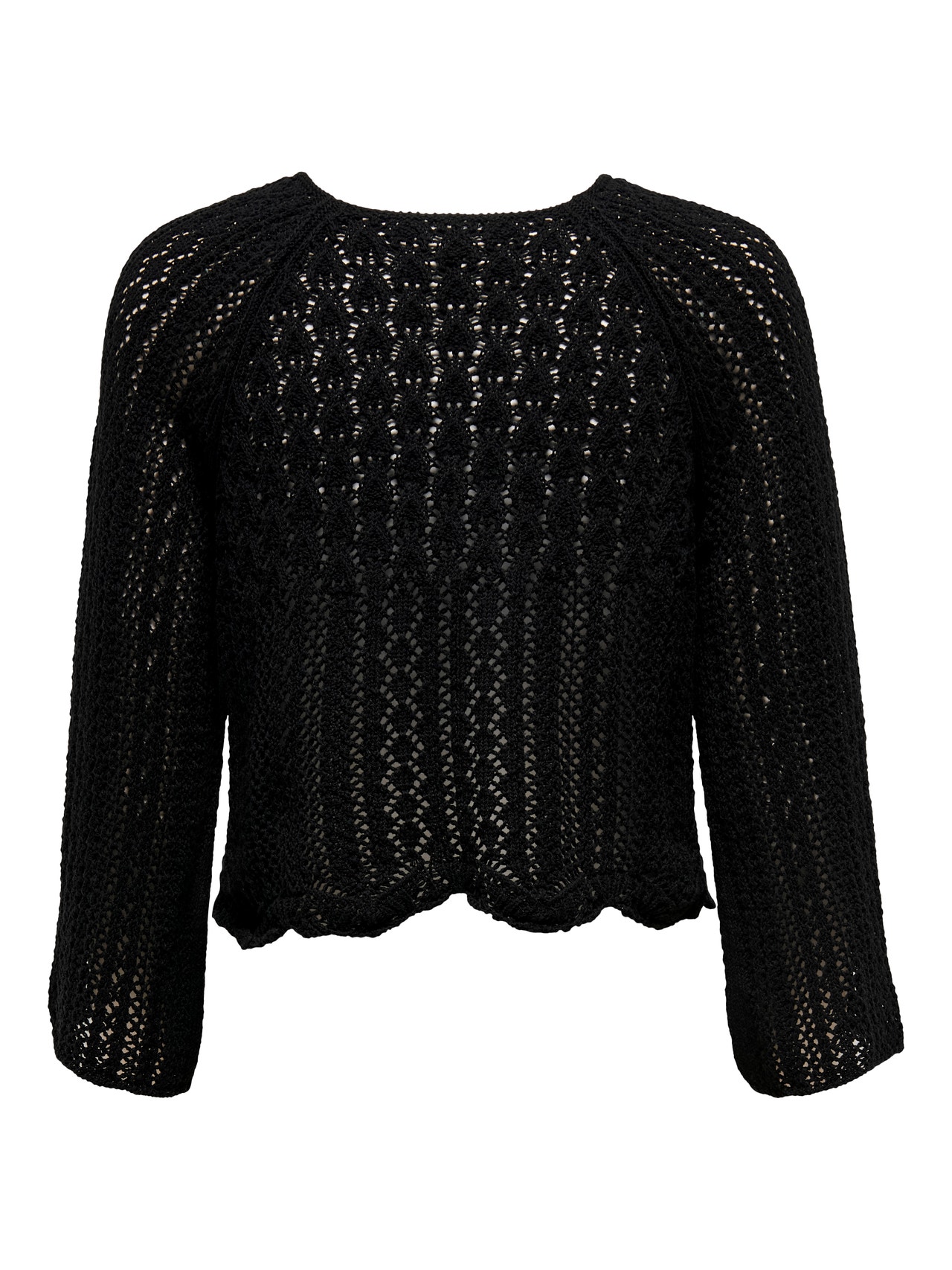 ONLY Cropped Strickpullover -Black - 15233173