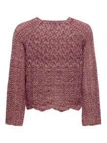 ONLY Cropped Strikket pullover -Rose Brown - 15233173