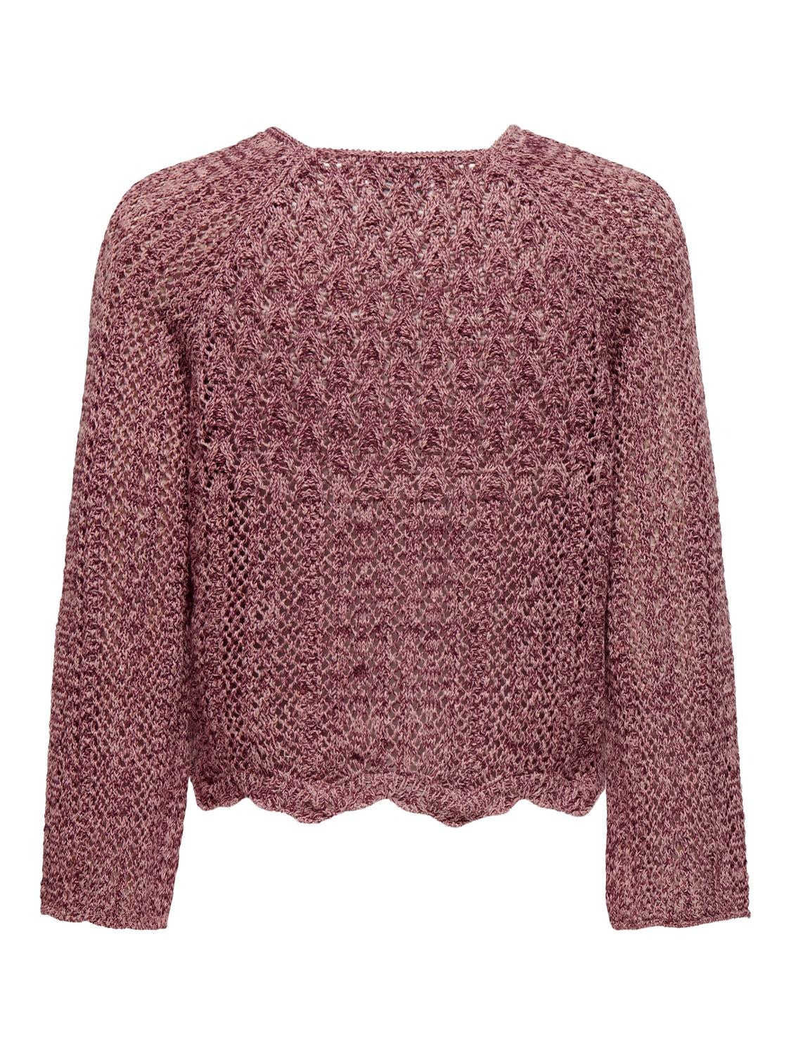 ONLY Raccourci Pull en maille -Rose Brown - 15233173