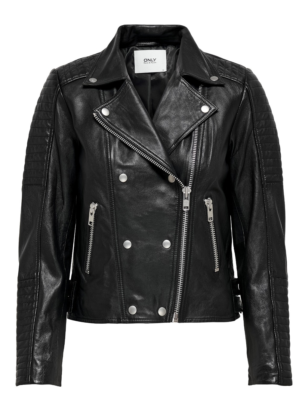 Leather biker Jacket 40% alennuksella | ONLY®