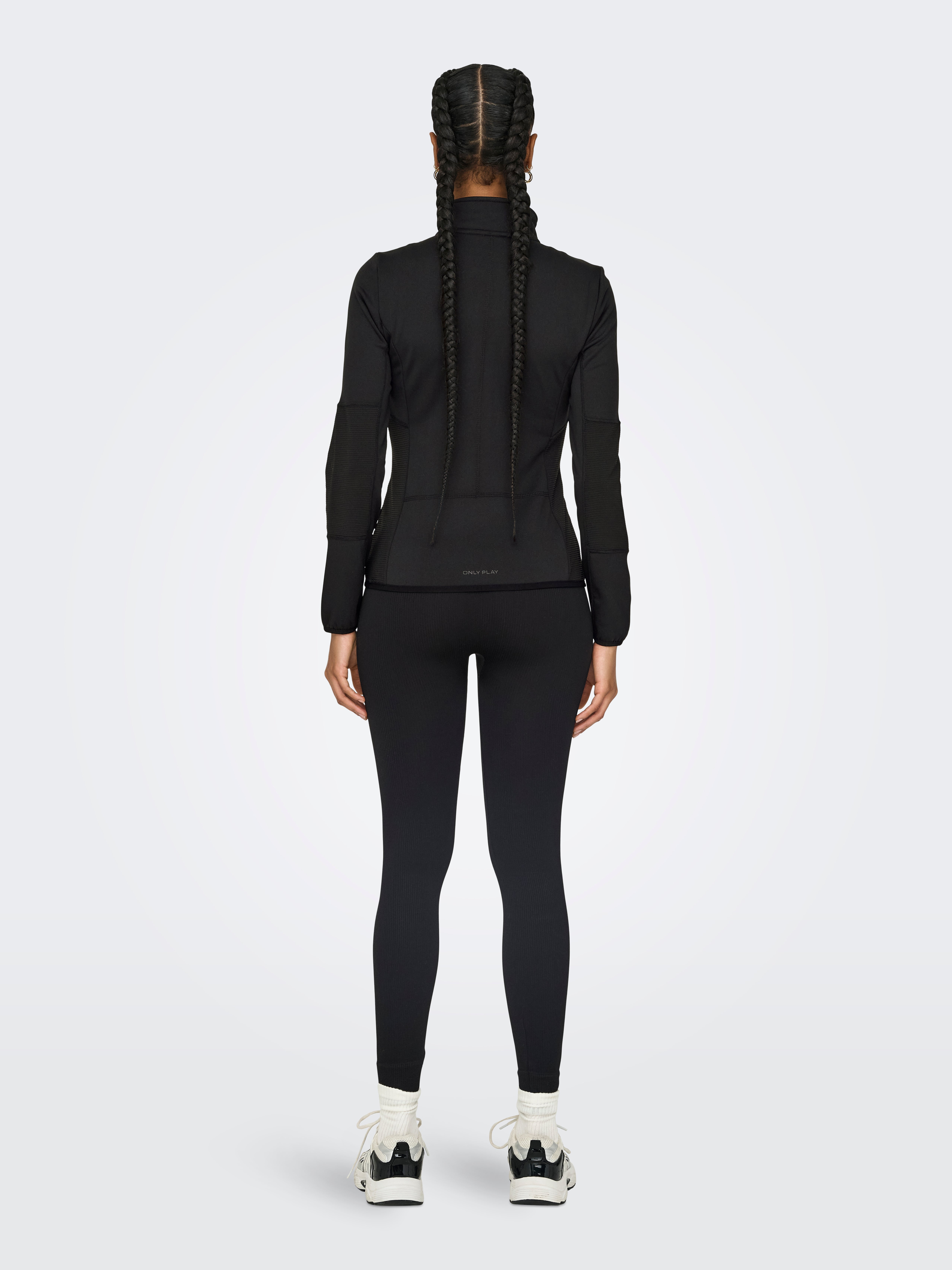 Tight fitted Fleece jacket | Black | ONLY®