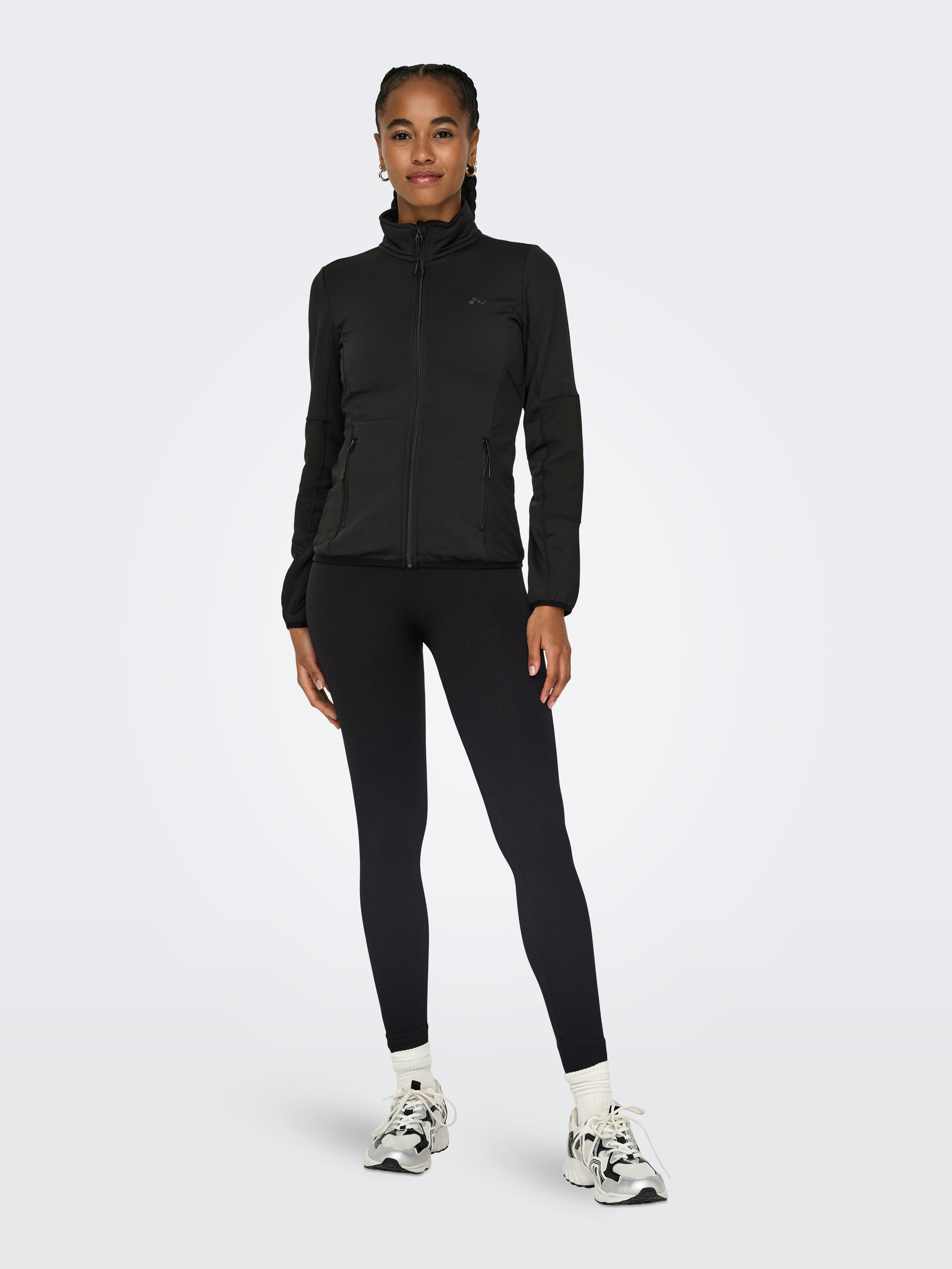 Tight fitted Fleece jacket | Black | ONLY®