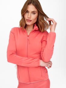 ONLY Tight fit Fleecejacka -Spiced Coral - 15233181