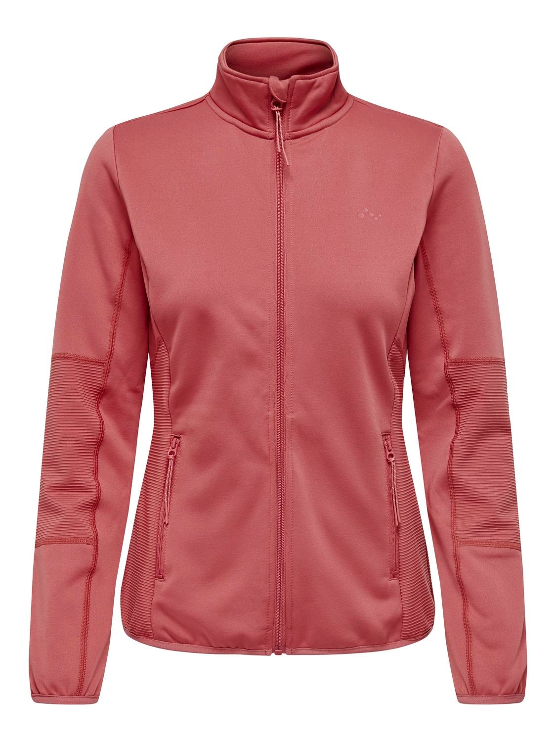 ONLY Training Fleece jacket -Mineral Red - 15233181
