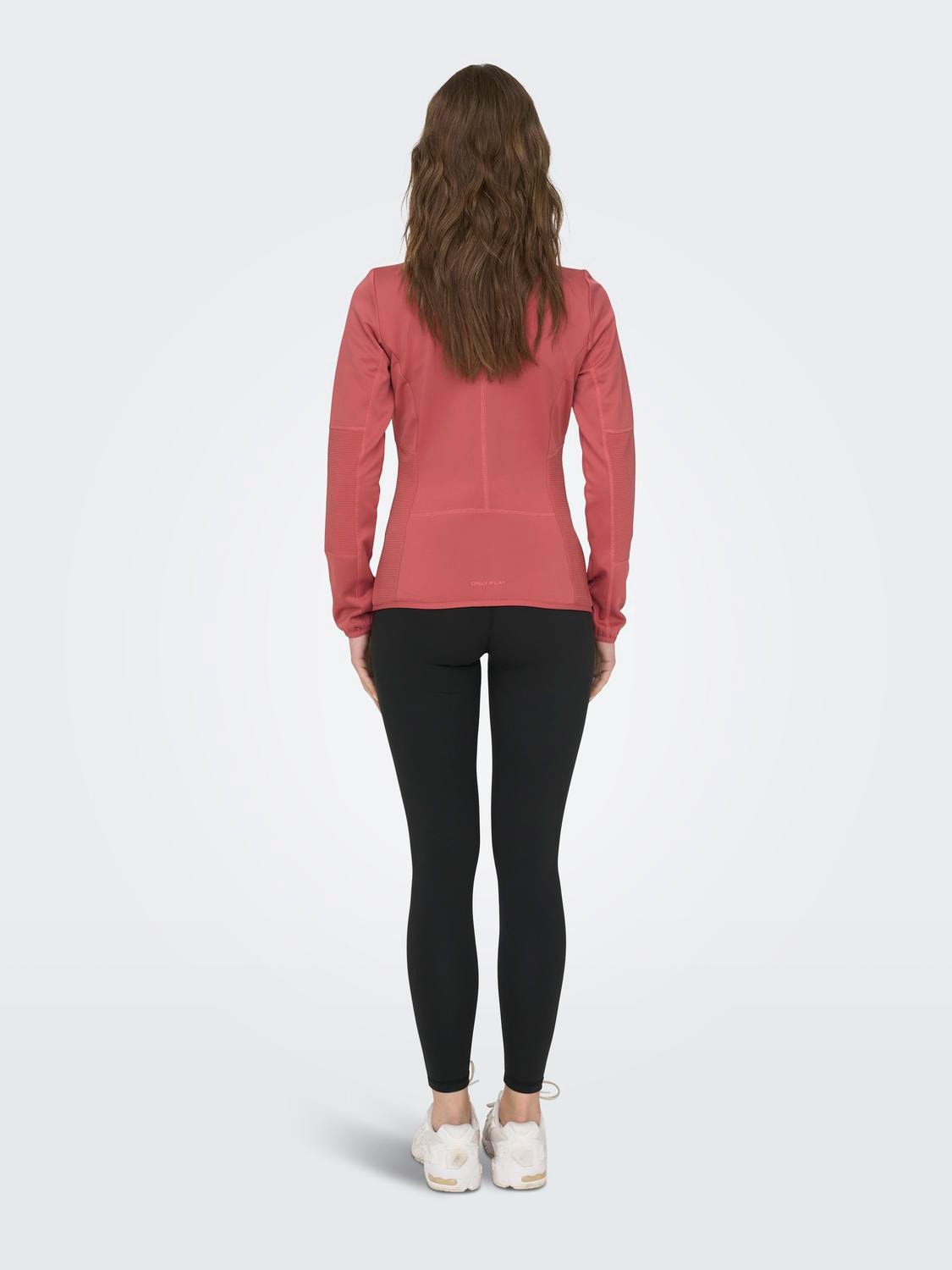 ONLY Training Fleece jacket -Mineral Red - 15233181