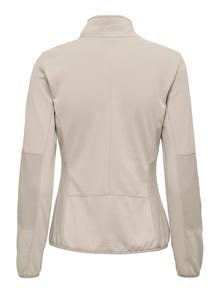 ONLY Training Fleece jacket -Pumice Stone - 15233181