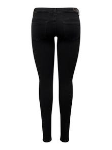 ONLY Skinny Fit Sehr niedrige Taille Jeans -Black Denim - 15233217