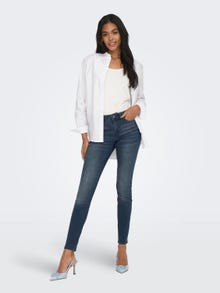 ONLY Skinny Fit Mid waist Jeans -Blue Black Denim - 15233288