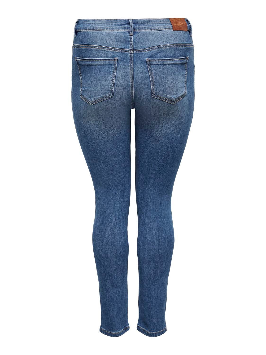 ONLY Curvy CarSally life reg Jeans skinny fit -Medium Blue Denim - 15233370