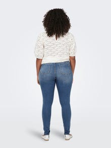 ONLY Curvy CarSally life reg Jeans skinny fit -Medium Blue Denim - 15233370