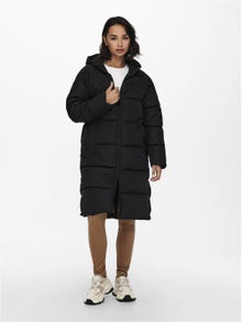 ONLY Hood Coat -Black - 15233425