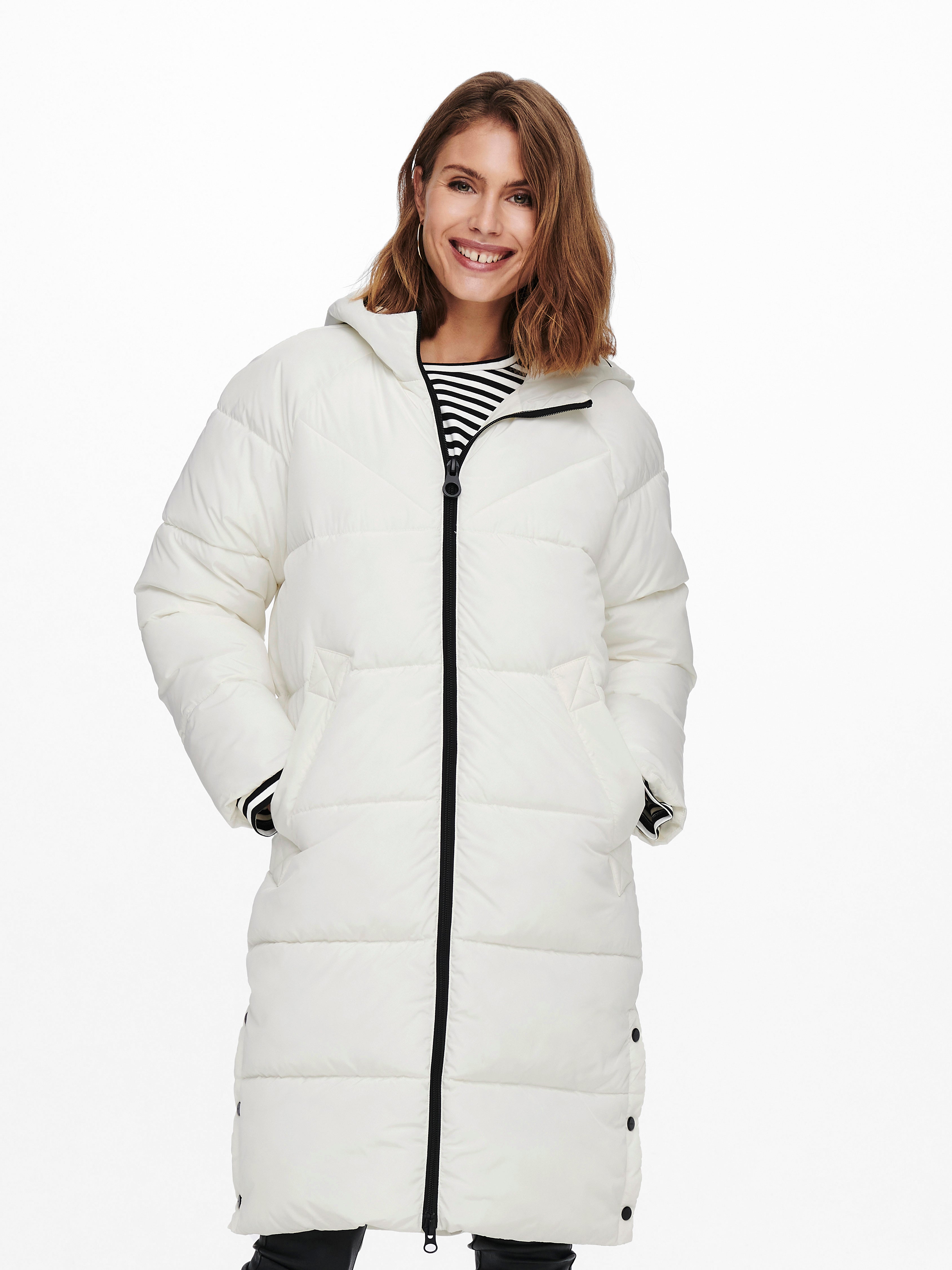 Hooded coat clearance