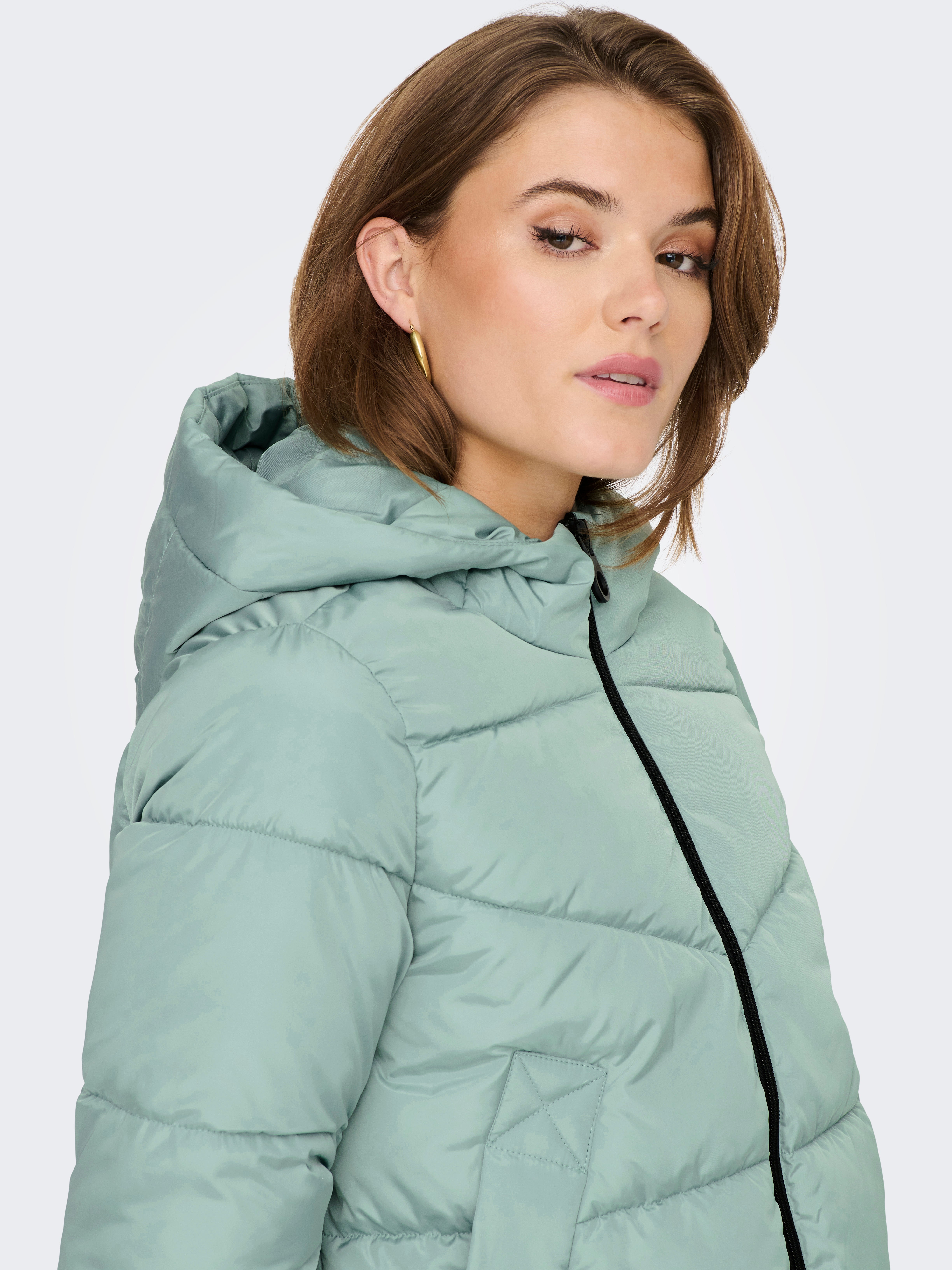 womens turquoise puffer jacket