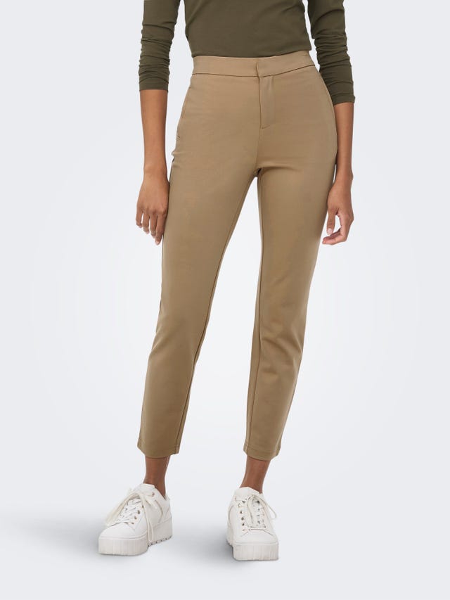 ONLY Slim Fit Mid waist Trousers - 15233496