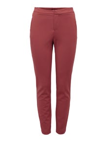 ONLY Slim Fit Mid waist Trousers -Cowhide - 15233496