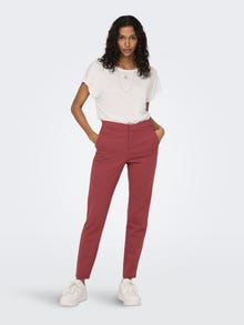 ONLY Pantalons Slim Fit Taille moyenne -Cowhide - 15233496