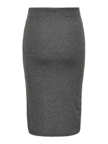 ONLY De largo midi Falda -Dark Grey Melange - 15233600