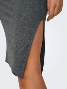 ONLY De largo midi Falda -Dark Grey Melange - 15233600