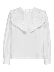 ONLY Regular Fit O-Neck Top -White - 15233634