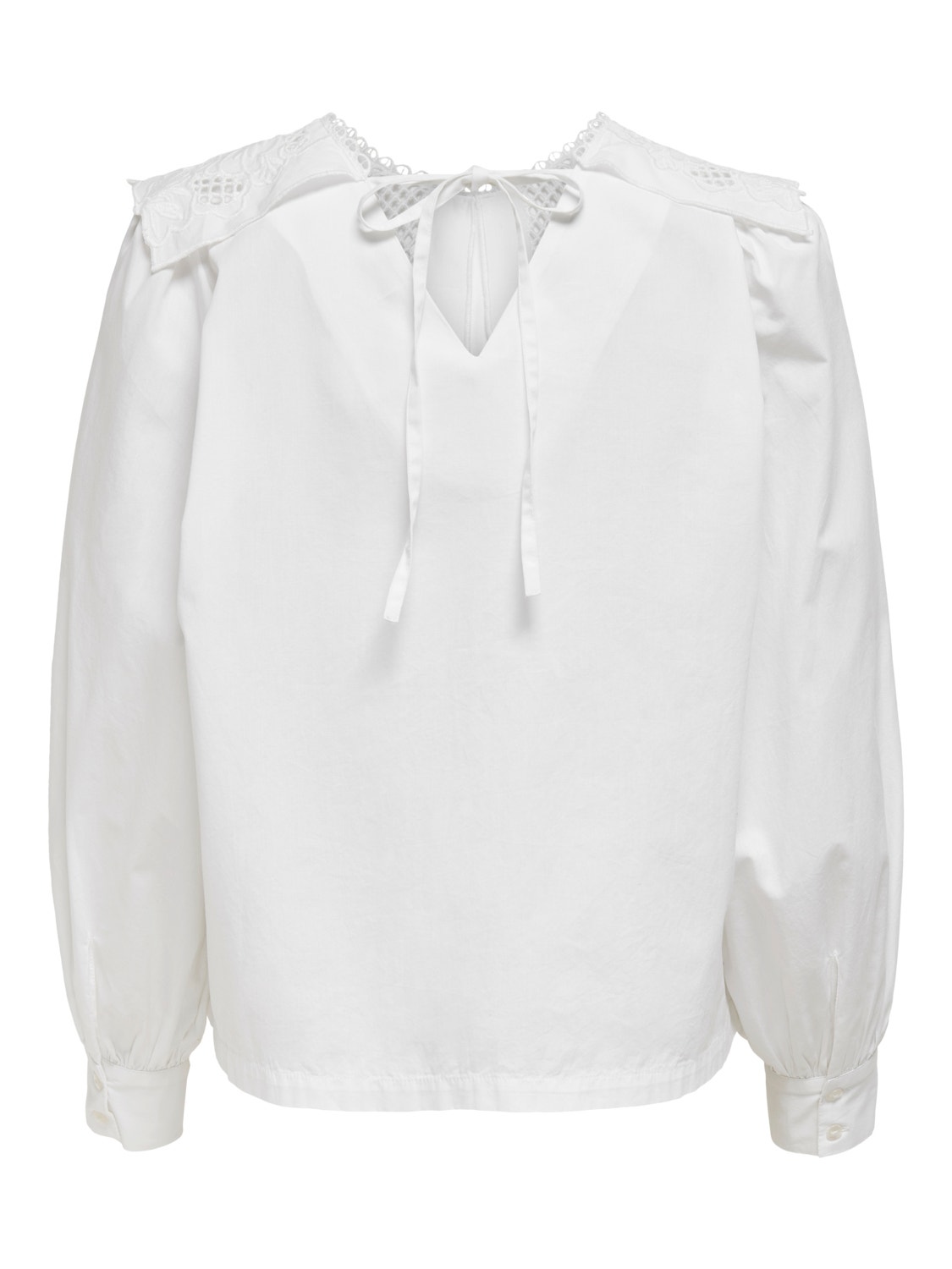 ONLY Collar Top -White - 15233634