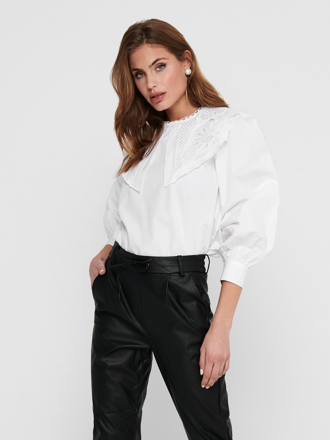 ONLY Detailed Top -White - 15233634