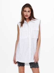 ONLY Sans manches Chemise -White - 15233714