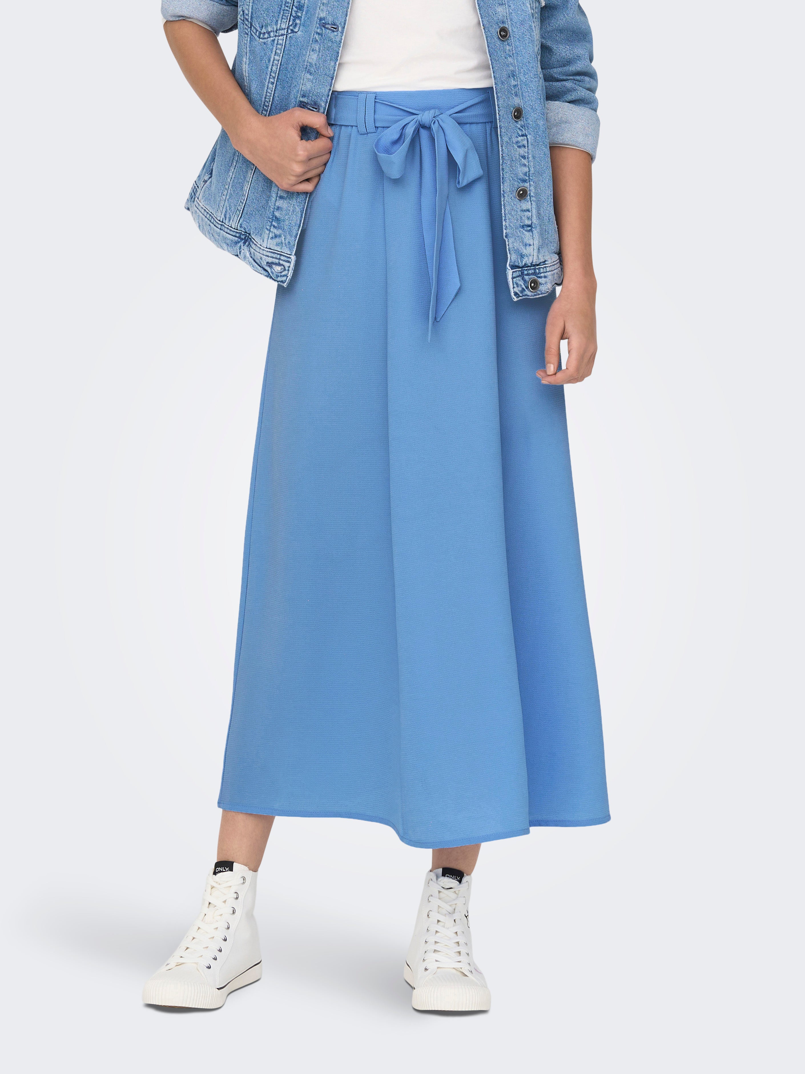 Midi skirt hotsell in blue