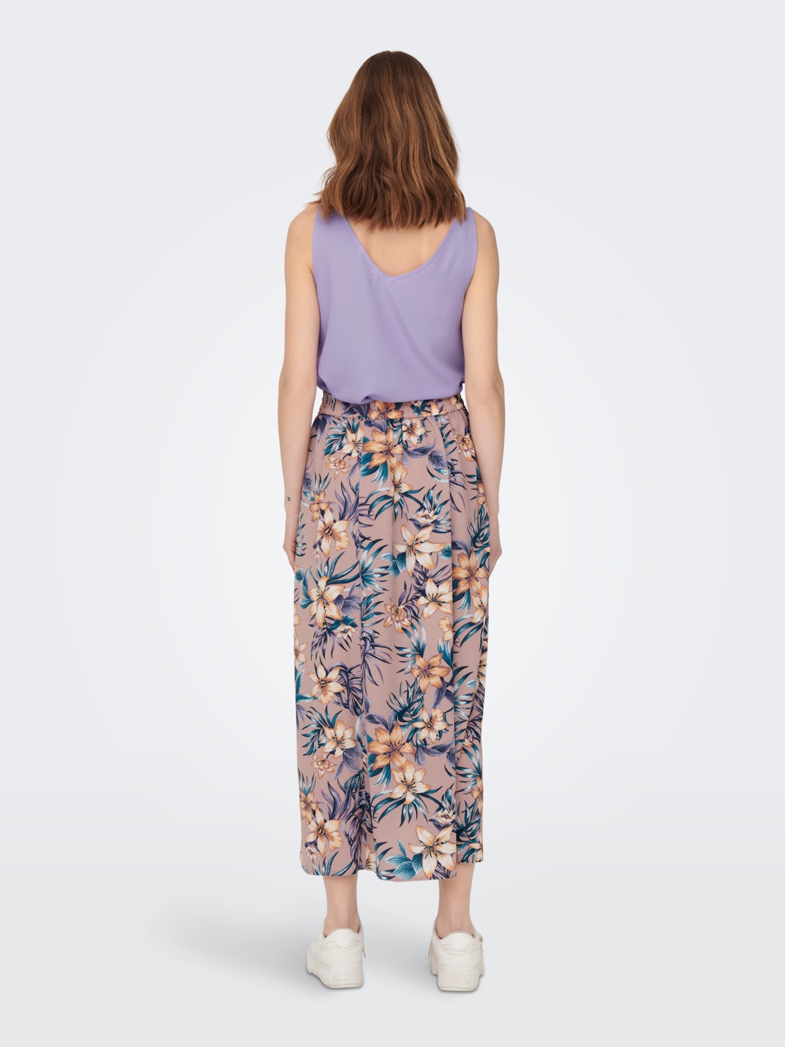 ONLY Long Skirt With Tie Belt -Woodrose - 15233736