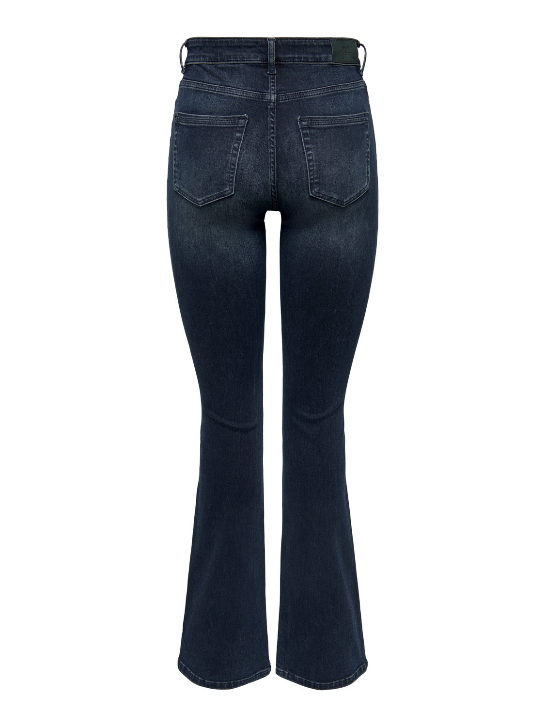 ONLY Flared Fit Middels høy midje Jeans -Blue Black Denim - 15233833