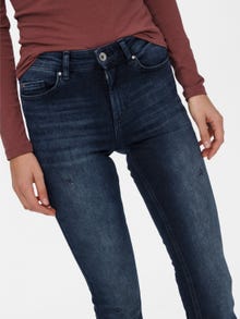 ONLY Flared Fit Middels høy midje Jeans -Blue Black Denim - 15233833