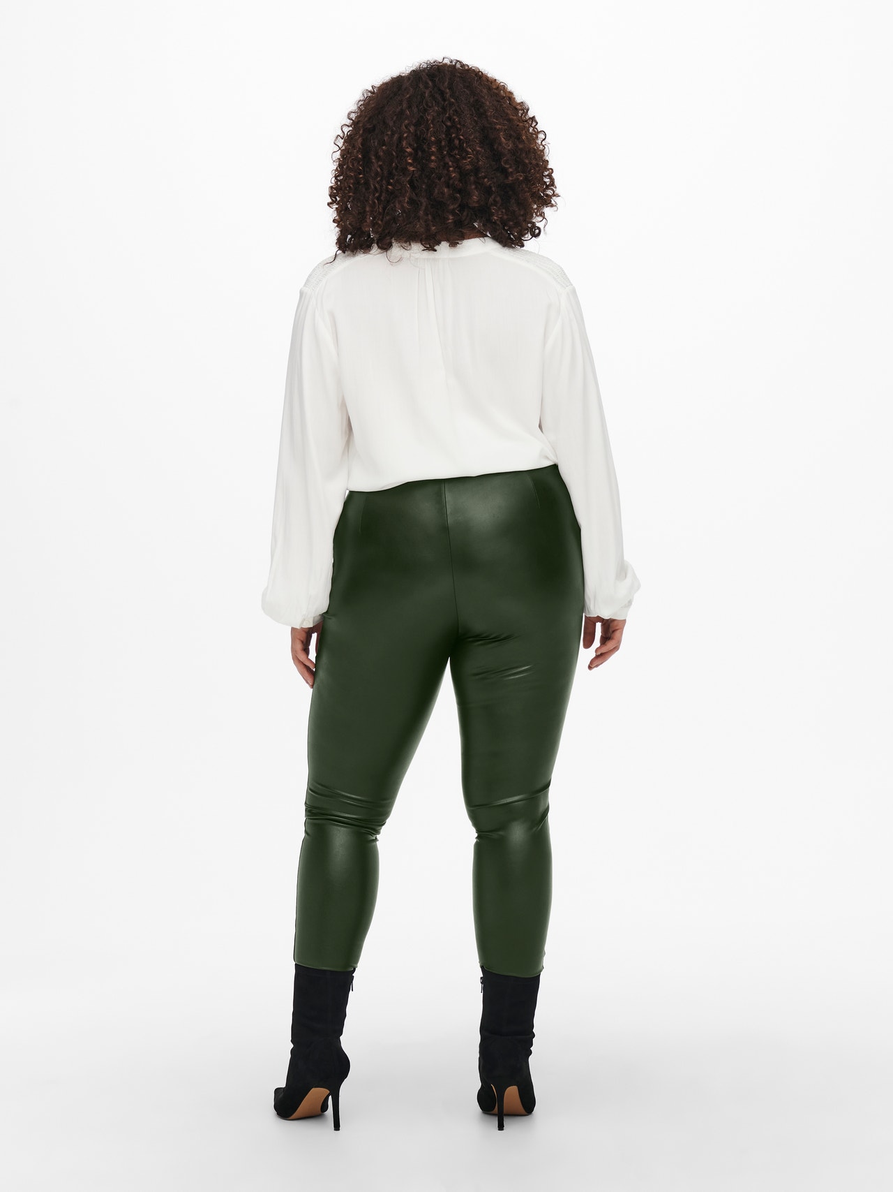 ONLY Curvy faux Leather Leggings -Rosin - 15233969