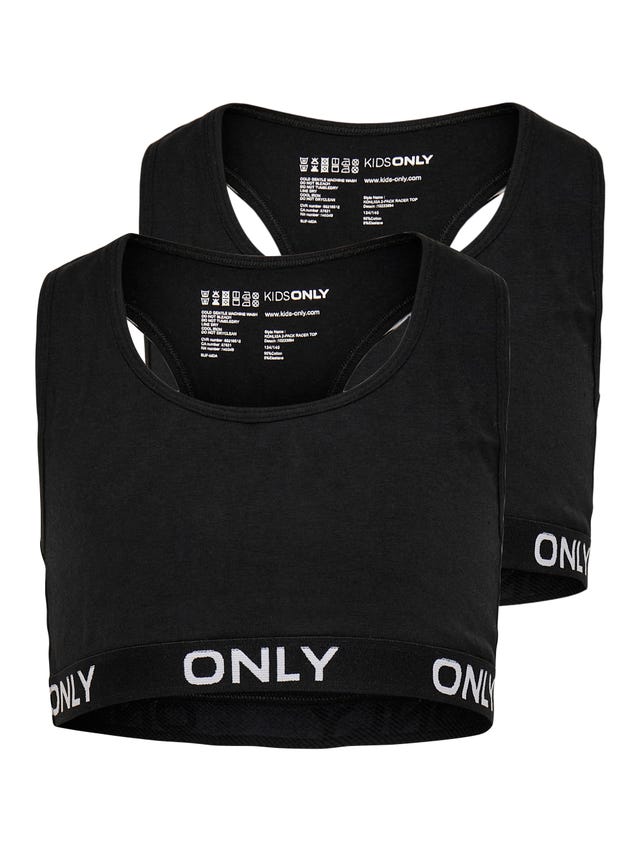 ONLY 2er-Pack Logo Oberteil - 15233994
