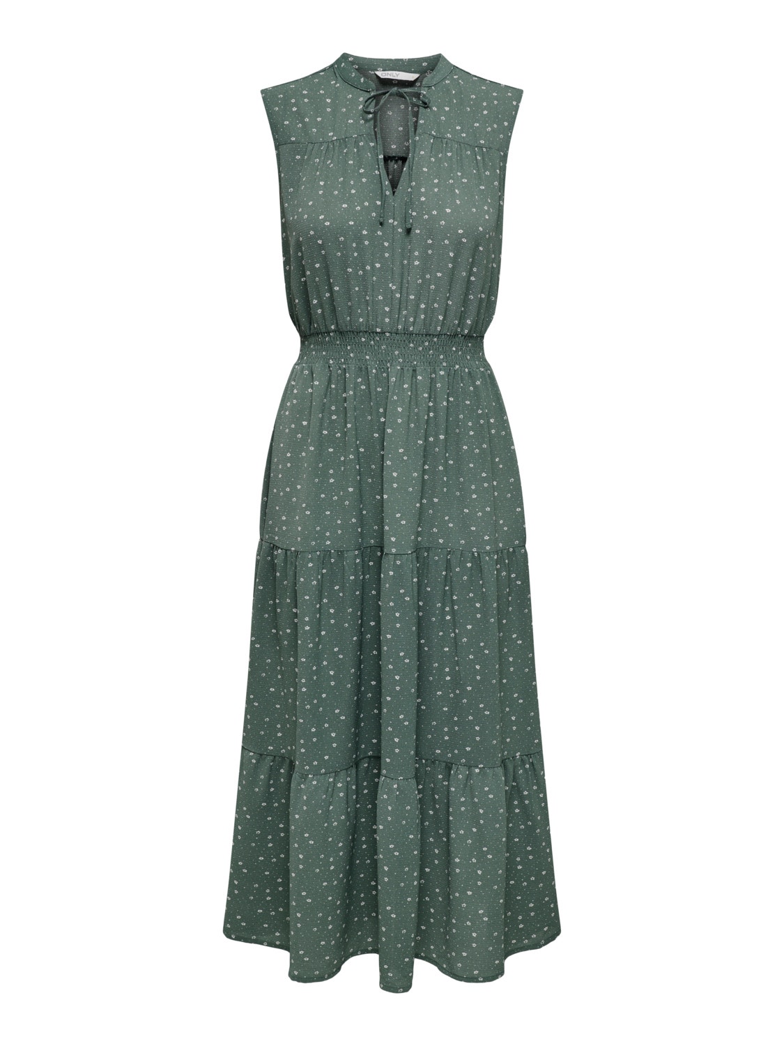 ONLY Regular Fit V-Neck Long dress -Balsam Green - 15234092