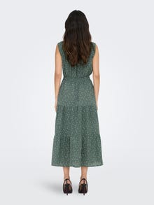 ONLY Printet Midi kjole -Balsam Green - 15234092