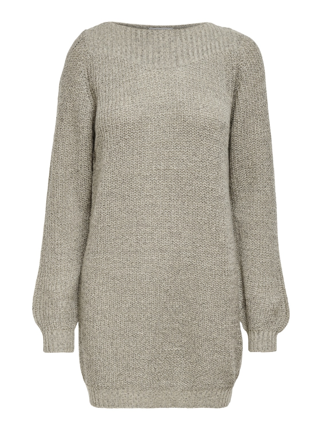 ONLY Boat Neck Knit Dress -Cement - 15234103