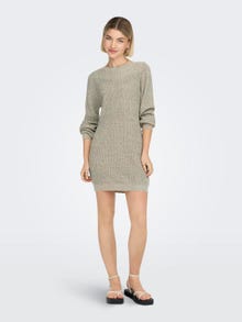 ONLY Mini knitted dress -Cement - 15234103