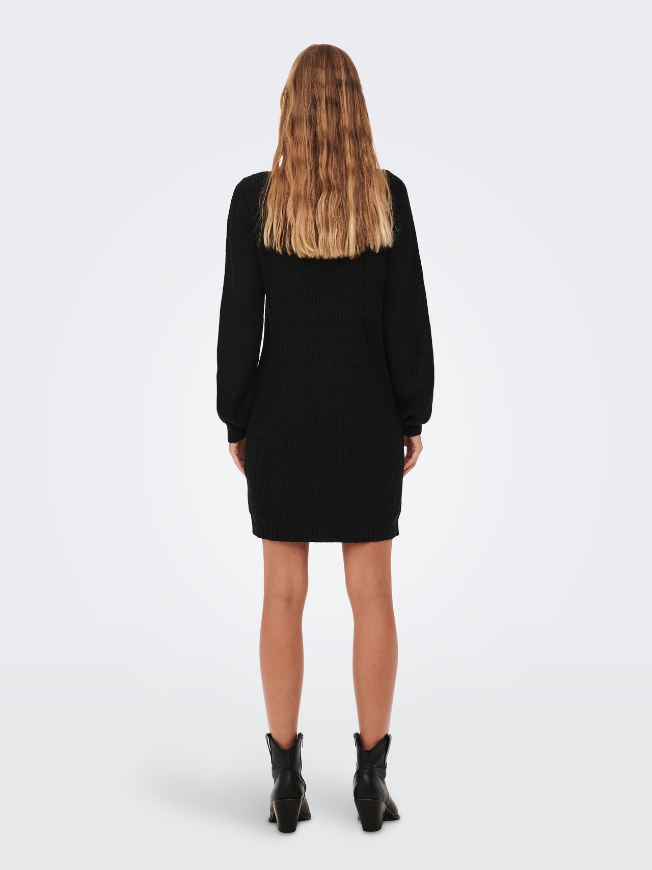 ONLY Mini knitted dress -Black - 15234103