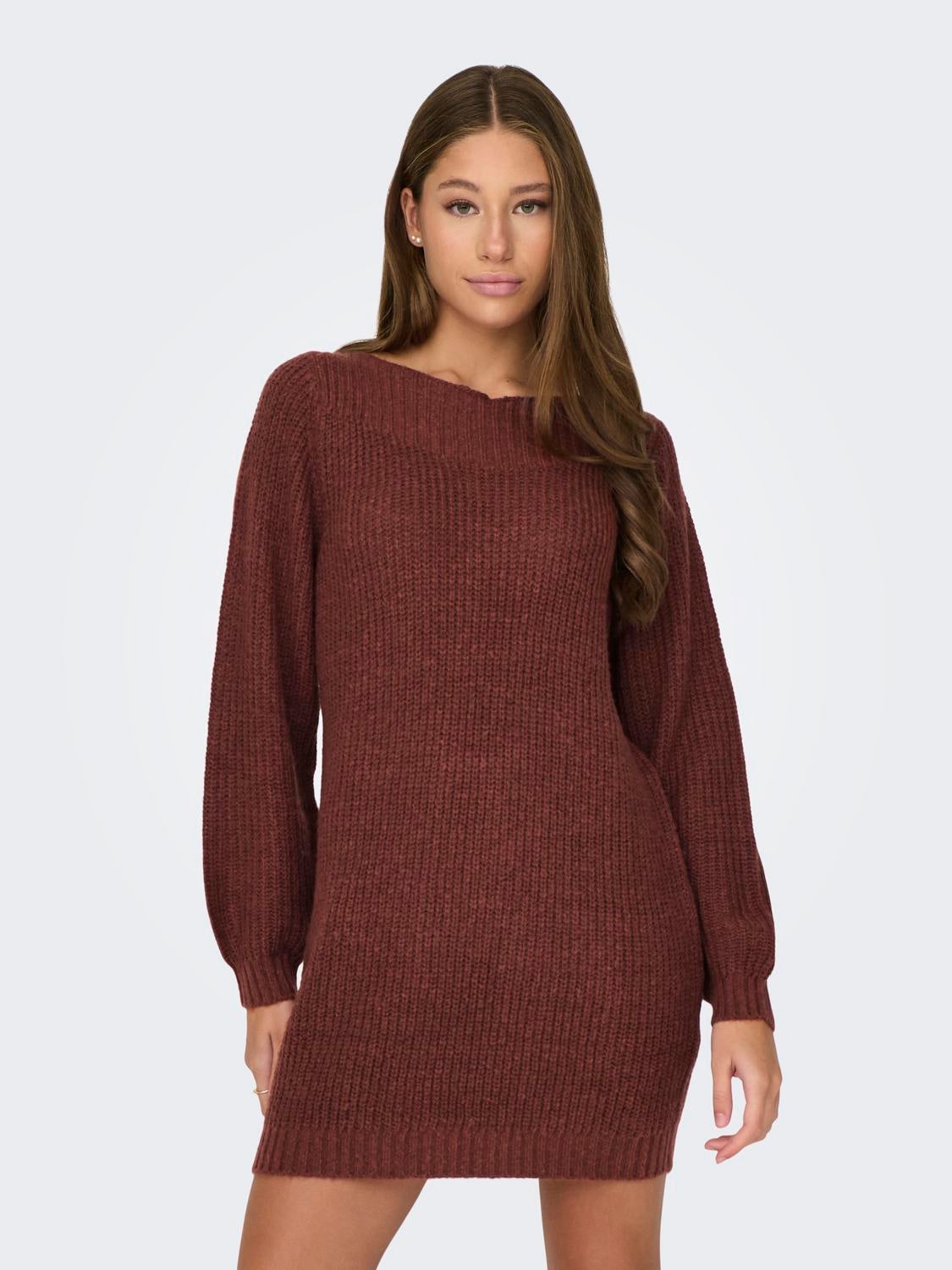 Dark red best sale jumper dress