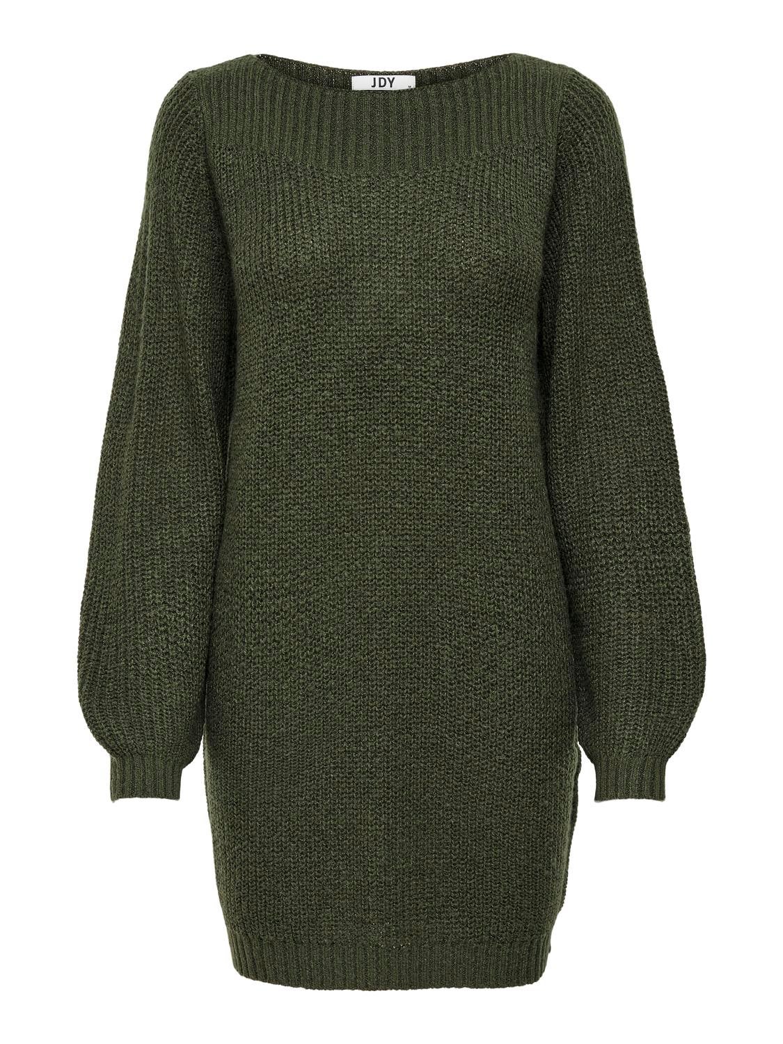 Mini knitted dress | Dark ONLY® Green 