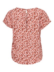 ONLY Printed Top -Old Rose - 15234106