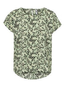 ONLY Tops Regular Fit Col en V Manches volumineuses -Chinois Green - 15234106