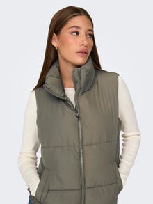 ONLY Gilets anti-froid Col haut -Vetiver - 15234210